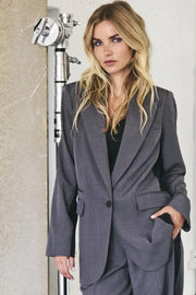 Liane Panel Oversize Blazer 30249 | Dark Grey | Blazer fra Co'couture