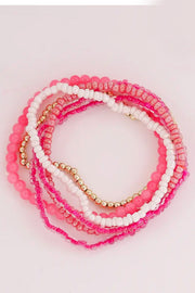 Bohemian Pearl Bracelets | Light Pink | Armbånd fra Birdsong