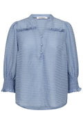 Charlie Frill SS Shirt 35770 | Hellblau | Top von Co'couture – nedsat
