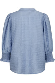 Charlie Frill SS Shirt 35770 | Pale Blue | Top fra Co'couture