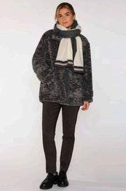 Maddy Fake Fur Coat | Grey | Jakke fra Gustav