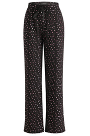 Alma Wide Pants | Black Pink Holographic Dot | Bukser fra Liberté