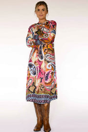 Hali knee long dress | Oriental Paisley | Kjole fra Gustav