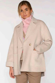 Elia wool coat 54308 | Beach Sand | Frakker fra Gustav