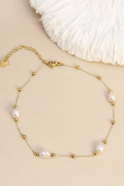 Polly Pearl Anklet | Gylden | Ankelkæde fra Birdsong