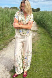 Zennia Pant | Champagne Flower | Bukser fra Black Colour