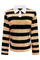 Polo Ls Shirt | Caramel Black Stripe | Bluse fra Liberté