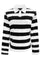 Polo Ls Shirt | Black Creme Stripe | Bluse fra Liberté