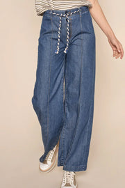Emilia String Jeans | Dark Blue | Jeans fra Mos Mosh
