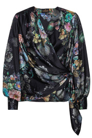 Ines Blouse | Daisy Noir wild flower | Skjorte fra Karmamia