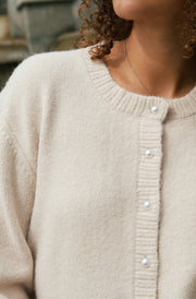 Mixie Knit Cardigan | Ivory | Strik fra Neo Noir
