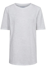 Ulle Ss Long Tshirt | White | T-shirt fra Liberté