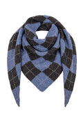 Chloe Check Scarf | Jeanblue/Coffee