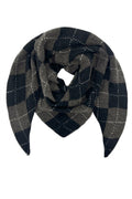 Chloe Check Scarf | Black/Coffee