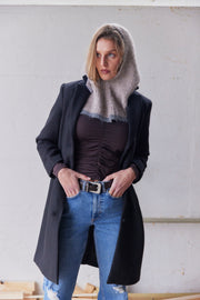 Theo Wollmantel | Schwarz | Mantel von French Laundry