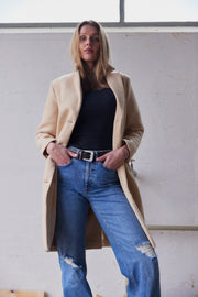 Theo Wollmantel | Sand | Mantel von French Laundry