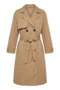 Odette Long Trench Coat | Caramel