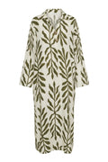 Wisteria Print Dress | Green Leaves – nedsat
