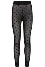 Mesh Legging | Black Flock Bow | Leggings fra Liberté