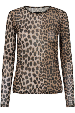 Mesh Ls Tshirt | Lux Leo | Mesh-Bluse von Liberté