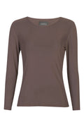 Mesh Ls Tshirt | Dark Brown