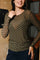 Mesh Ls Tshirt Flock | Army Medium Heart