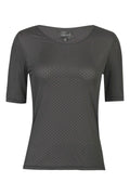 Mesh SS Tshirt Dot | Black