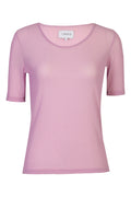Mesh SS Tshirt Dot | Lavender