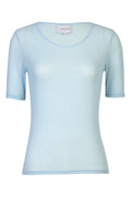 Mesh SS Tshirt Dot | Light Blue