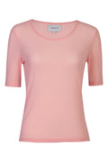Mesh SS Tshirt Dot | Rose