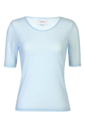Mesh SS Tshirt | Light Blue