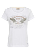 Zibba O-SS Tee  | White | T-Shirt fra Mos Mosh