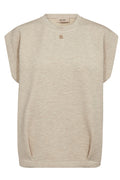 Namara O-SL Sweatshirt  | Sesame | Bluse fra Mos Mosh – nedsat
