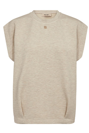 Namara O-SL Sweatshirt  | Sesame | Bluse fra Mos Mosh