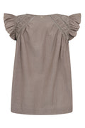 Woda Izha Blouse  | Chocolate Chip | Bluse fra Mos Mosh