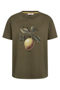 Fruit O-SS Tee  | Burnt Olive | T-Shirt fra Mos Mosh