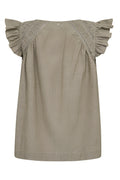 Woda Izha Blouse  | Burnt Olive | Bluse fra Mos Mosh
