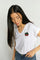 Silao V-SS Tee | White | T-Shirt fra Mos Mosh