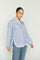 Bronwyn Stripe Shirt | Brunnera Blue | Skjorte fra Mos Mosh