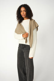 Enata Cashmere Knit Scarf | Brindle | Tørklæde fra Mos Mosh
