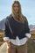 Hulda Knit Zip Cardigan | Salute Navy | Strik fra Mos Mosh
