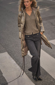 Nova Metallic Down Jacket | Brindle | Jakke fra Mos Mosh
