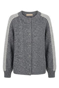 Vellie Knit Cardigan 8154- | Grigio004/Beige001 | Marta du Chateau