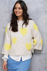 Priscilla 23885 | Calce/Lemon | Strik fra Marta du Chateau