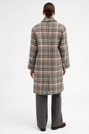 Mary Checked coat | Hazelnut | Frakker fra Gustav