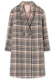 Mary Checked coat | Hazelnut | Frakker fra Gustav
