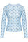 Sheer heart mesh | Sky blue | Mesh bluse fra Avery