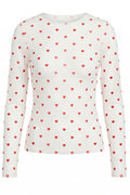 Sheer heart mesh | Ecru | Mesh bluse fra Avery