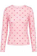Sheer heart mesh | Rose | Mesh bluse fra Avery
