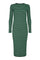 Natalia Ls Dress | Green Black Lurex Stripe | Kjole fra Liberté